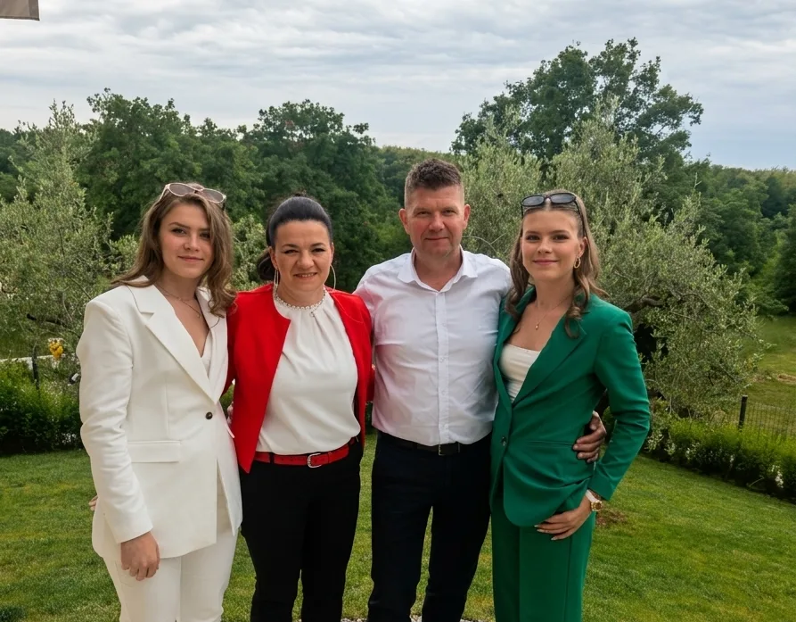 The Šuran family — owners of Villa Gardenia